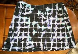 Lady Hagen Golf Skort Size 12 Black Grid Print Athletic Skirt
